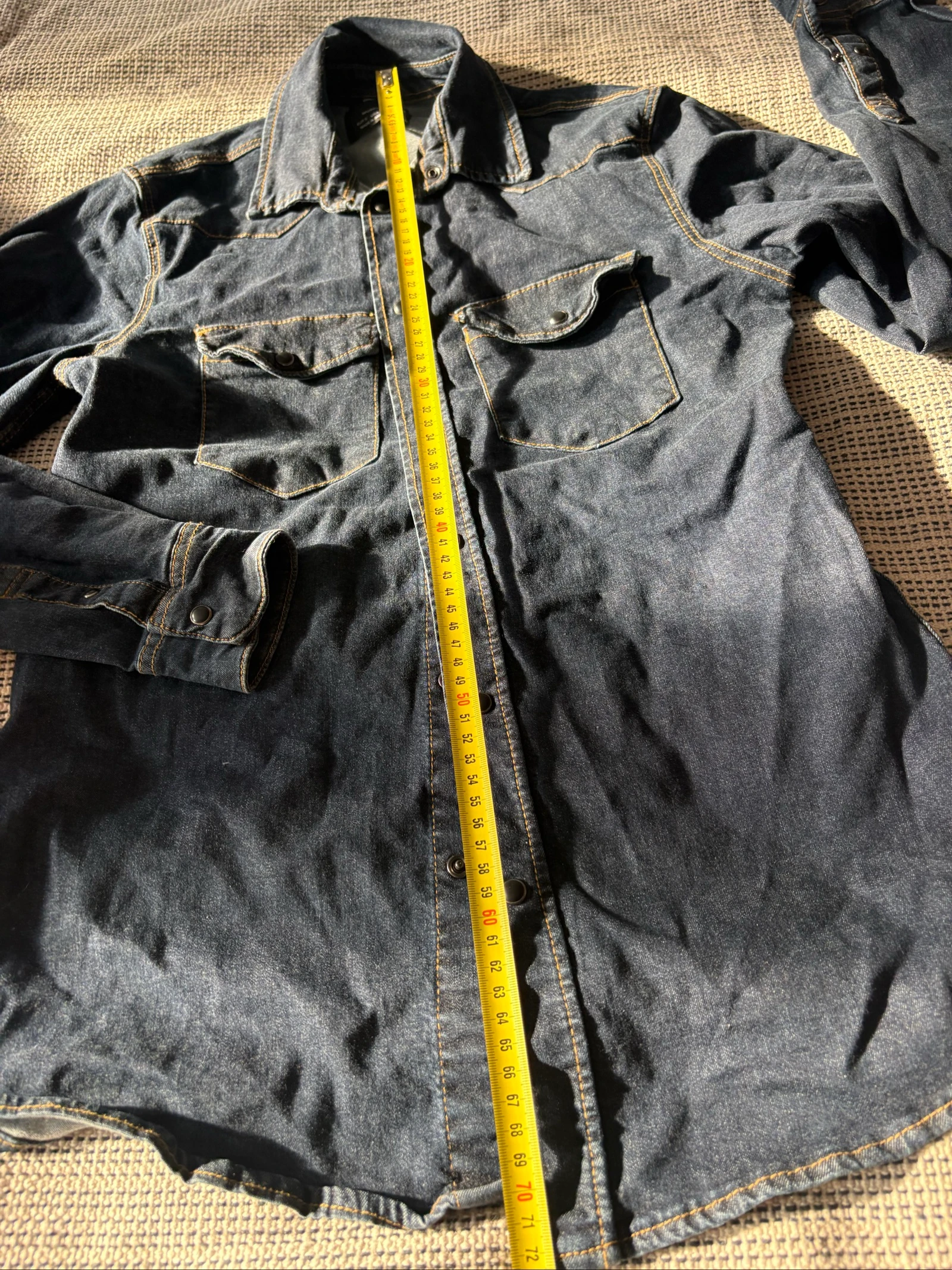 Bershka Muscle Fit S spijkerhemd denim shirt jeans – photo 8